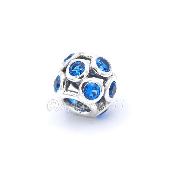 Authentic PANDORA Whimsical Lights with Blue Crystal - 791153NSB - Picture 7 of 12